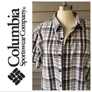 Columbia mens short sleeve button down